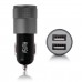 Runsy Car Charger, 2.1A Dual USB Port Car Charger for Apple and Android Devices (Black)
