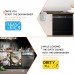 RUNSY Dishwasher Magnet Clean Dirty Sign Universal Kitchen Dish Washer Reversible Indicator Upgraded Super Strong Magnet Double Sided Flip with Bonus Magnetic Metal Plate (Sky Blue / Lemon Yellow)