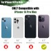 RUNSY Battery Case for iPhone 14 Pro Max, 6000mAh Rechargeable Extended Battery Charging / Charger Case, Add 100% Extra Juice, Support Wire Headphones (6.7 inch)