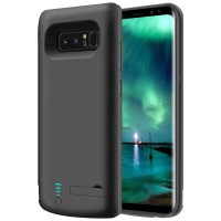 RUNSY Samsung Galaxy Note 8 Battery Case, 6500mAh Rechargeable Battery Charging / Charger Case with S-Pen Hole, Adds 1.4x Extra Juice, Charges 2 Devices Simultaneously