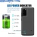 RUNSY Battery Case for Samsung Galaxy S20 5G, 5000mAh Rechargeable Extended Battery Charging Case, External Battery Charger Case, Add 105% Extra Juice (6.2 inch)